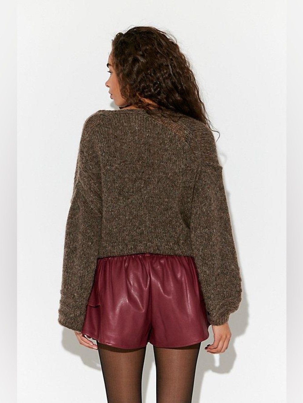 Free People Stardust Faux Leather Shorts - Picture 3 of 5